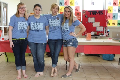 RMU students go “One Day Without Shoes”