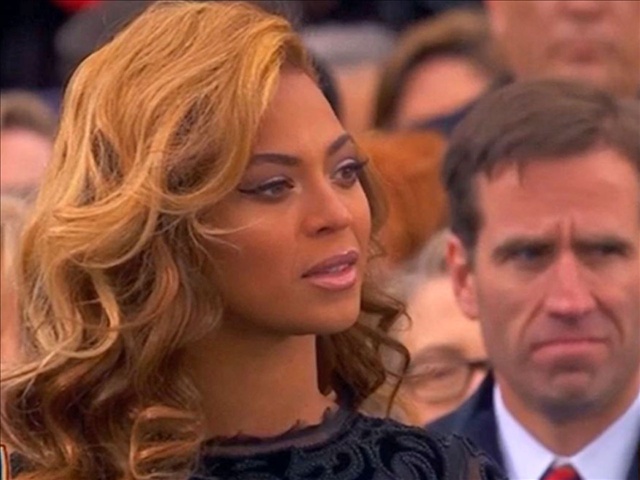 Beyonce preforms at the 2013 Presidential Inauguration. 