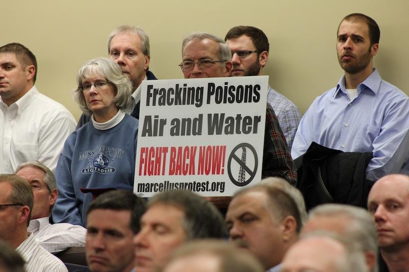 Local residents speak out against airport fracking