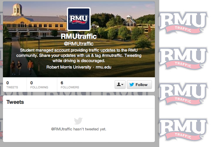 RMU communication students launch new Twitter account: @RMUTraffic