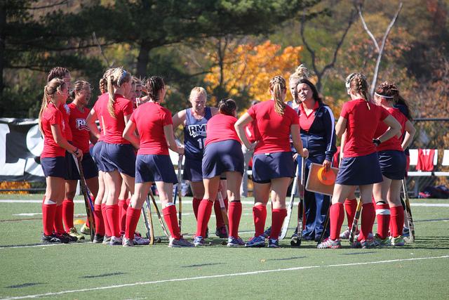 field hockey team shot