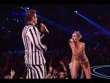 Miley Cyrus and Robin Thicke at the 2013 VMAs. 