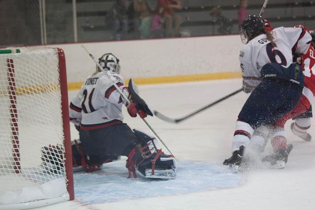 The Colonials and Lakers skated to a 4-4 tie Saturday afternoon.