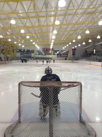 Hampton goaltender Cameron Mack turned aside 19 shots in his teams 7-0 win over Montour on Feb. 17.