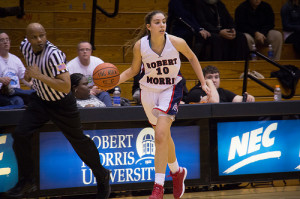 Navarro’s breakout game pushes Robert Morris past Sacred Heart