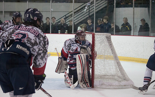 The digital camo jerseys the team wore tonight were auctioned off to benefit Hockey Saves.