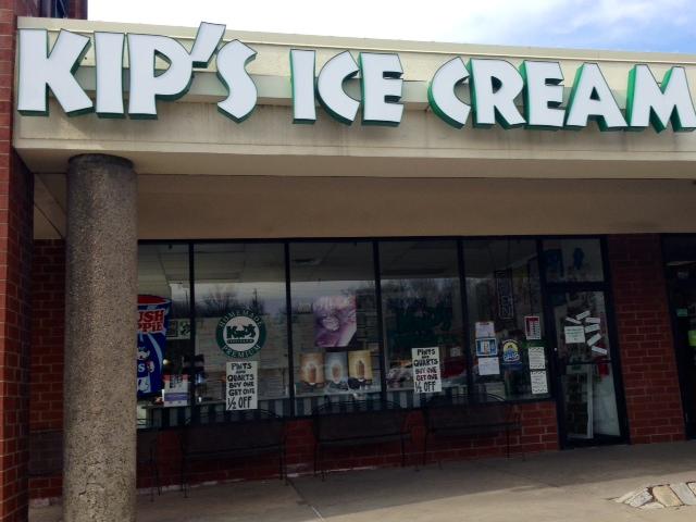Kips Ice Cream is located in the Thorn Run Shopping Plaza