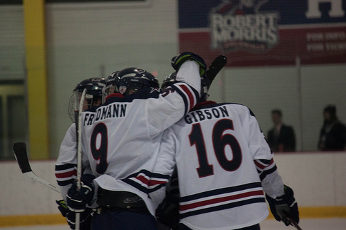 A late regulation goal lifted the Colonials past conference foe Holy Cross Friday night.