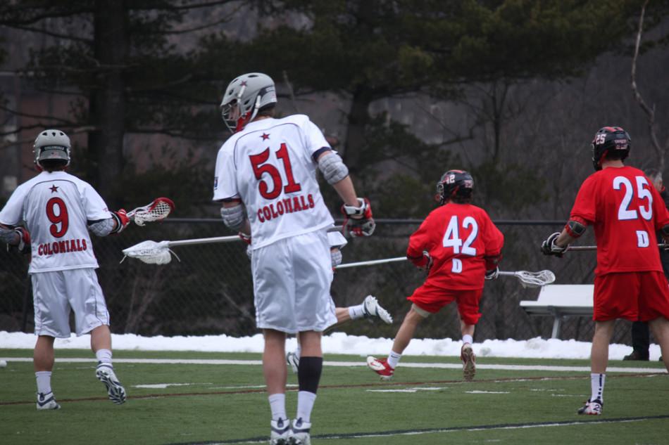 Mens lacrosse falls to Bulldogs on senior day