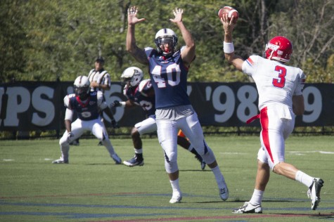 Stojkovic at OLB in 2013 against Dayton 