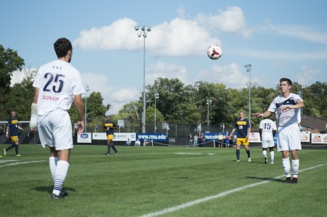 RMU Men's Soccer versus Canisius. Colonials lost 1-0 in a hard fought game. 