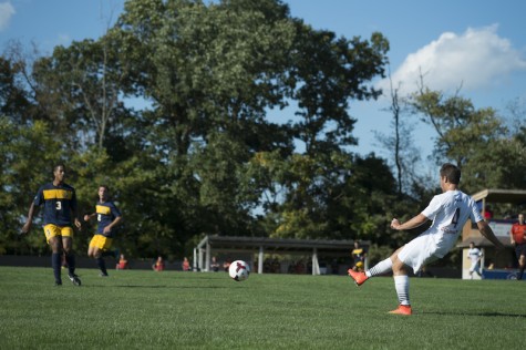 RMU Men's Soccer versus Canisius. Colonials lost 1-0 in a hard fought game. 