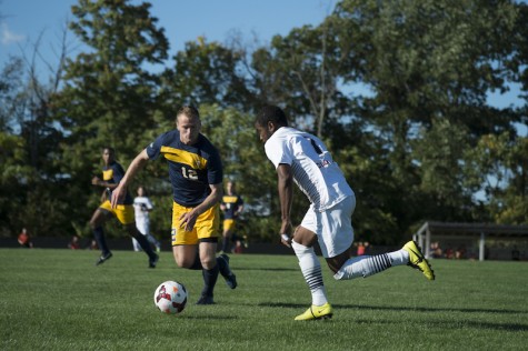 RMU Men's Soccer versus Canisius. Colonials lost 1-0 in a hard fought game. 