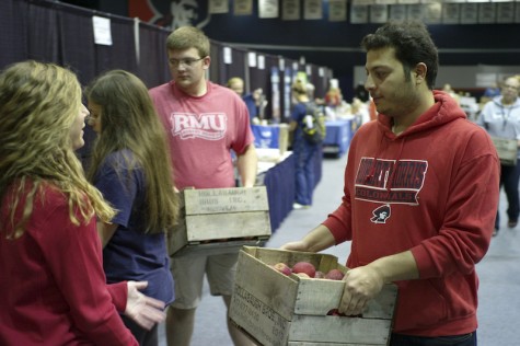 "What's on your plate?" healthy foods and wellness expo at the Sewall center Saturday afternoon. 