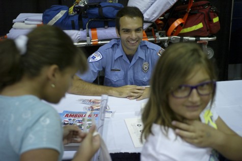 "What's on your plate?" healthy foods and wellness expo at the Sewall center Saturday afternoon. 