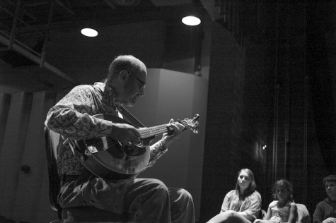 Sean Tyrrell, Irish singer, preformed on the Massey stage Friday evening. 