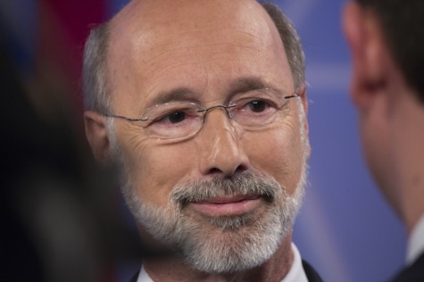 Tom Wolf after his debate with incumbent governor Tom Corbett.