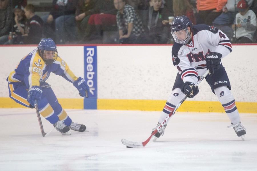 RMU split their weekend series against AHC foe Holy Cross losing Saturday 5-2.