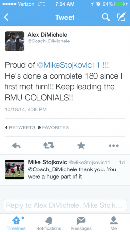 Defensive assistant and former All-American LB Alex DiMichele's tweet regarding Stojkovic after the game 