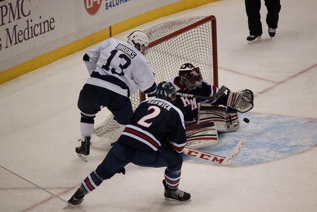 Shafer (above) will be competing with Izyk for the starting goaltender position.