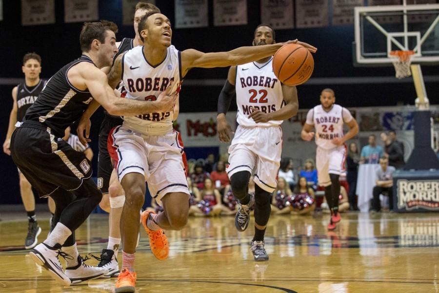 Despite scoring 11 points in a two minute span late in the second half, Marcquise Reed and the Colonials were unable to take care of Bryant, falling by three. 