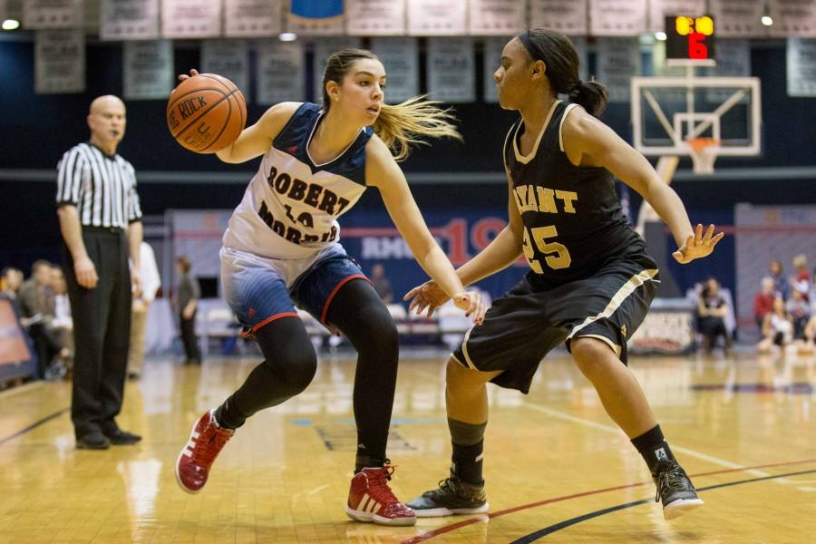 Sophomore Rebeca Navarros career-high point total led RMU to an NEC Semifinal berth. 