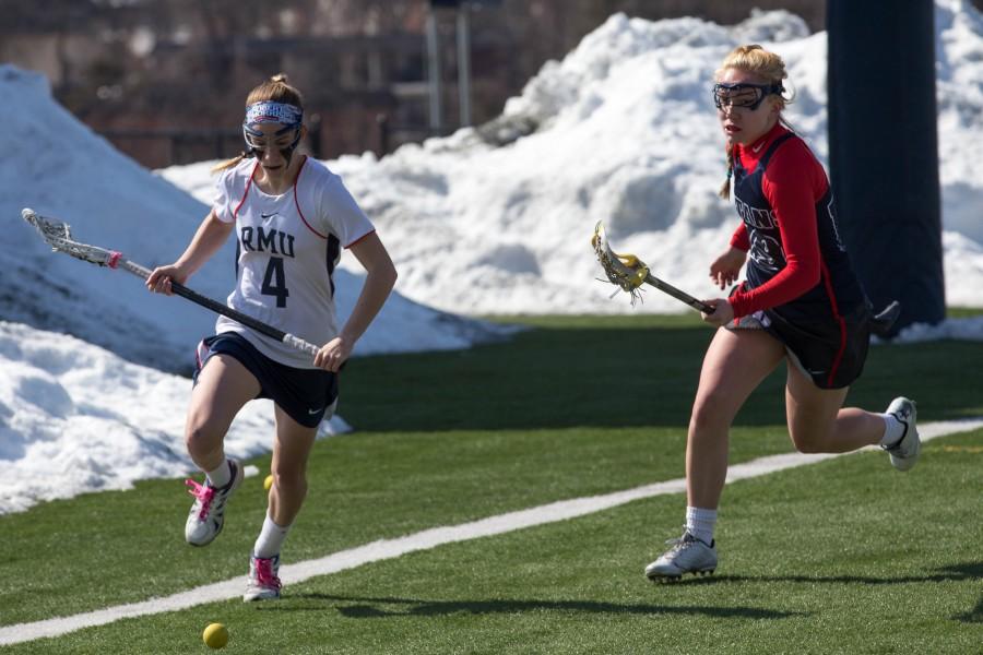 RMU was unable to stay undefeated in NEC play Friday as the Blue Devils over powered the Colonials 11-8