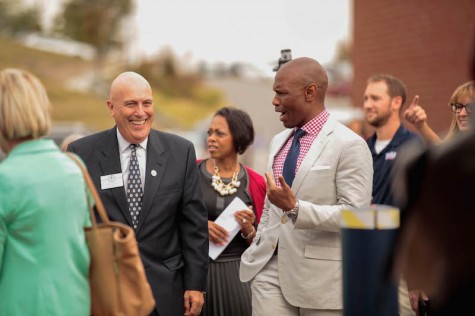 Board of Trustees Chair, Gary Claus and President-Elect, Dr. Christopher Howard. 