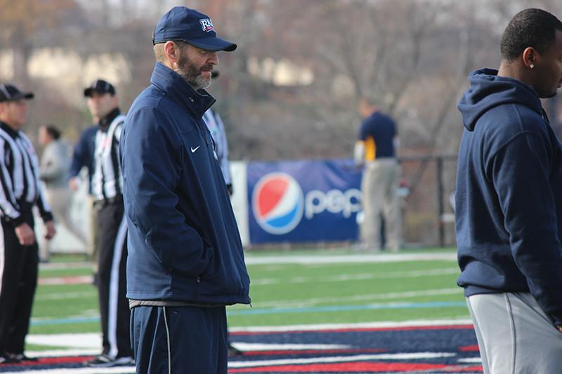 Darrin+Hicks+in+pregame+warmups+before+RMUs+match-up+with+ETSU