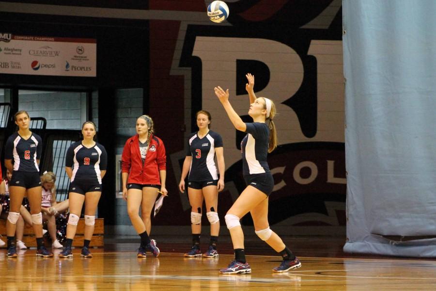 The+Colonials+earned+the+five+set+match+triumph+Saturday+defeating+Sacred+Heart+3-2+on+the+road.