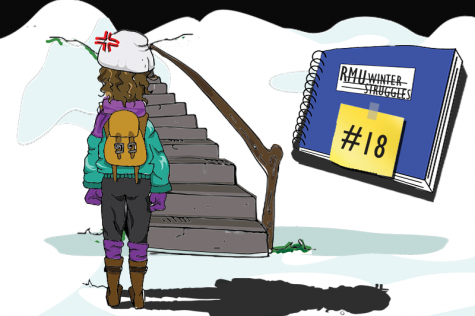 RMU winter struggles #18: The stairs