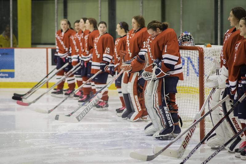 The Colonials used six goals Sunday to tame the Nittany Lions and improve to 7-0-1 in the CHA Standings.