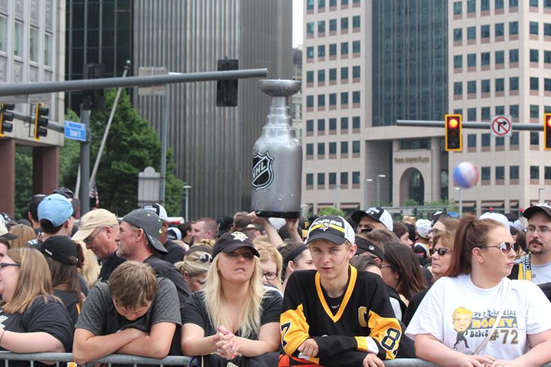 Fans anxiously await the arrival of Lord Stanleys Cup.