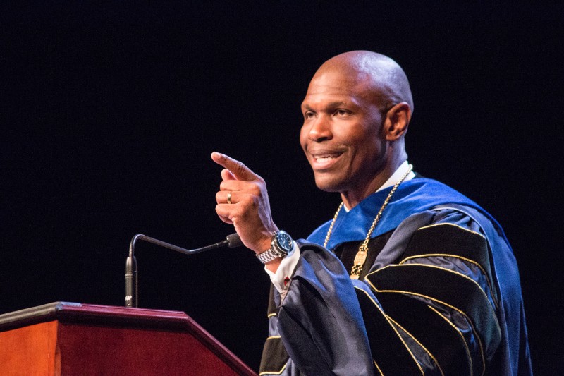 Robert Morris University President Dr. Christopher Howard. Photo credit: (RMU Sentry Media/Katey Ladika)