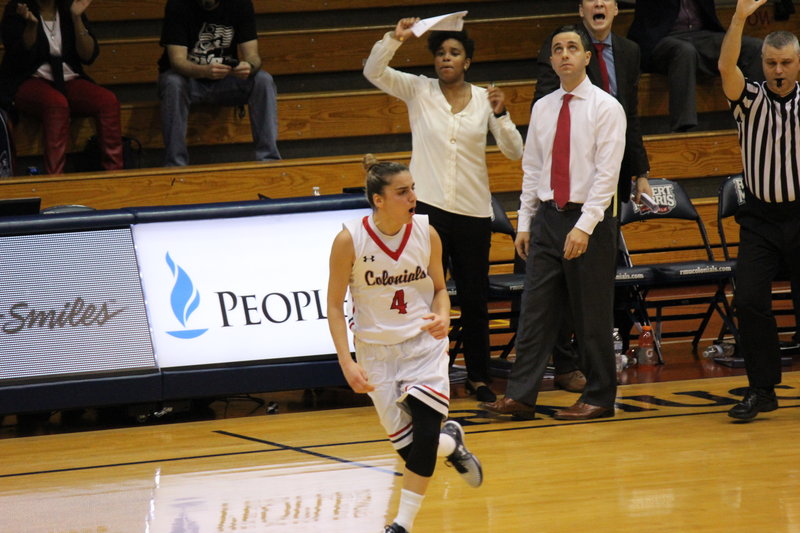 Anna Niki Stamolamprous 15 point performance helped the Colonials earn their 11th win of season as they took down The Mount.