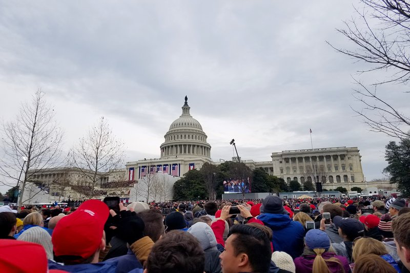 The+crowd+gathers+at+the+Capitol+Building+to+witness+the+58th+Presidential+Inauguration