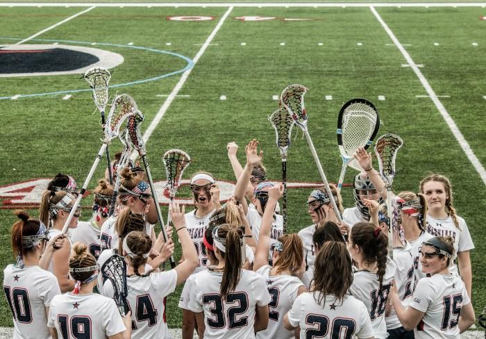 Three hat-tricks give women’s lacrosse win in last regular season matchup