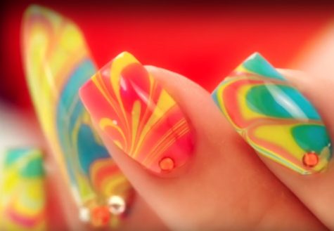 Water Marble Nails