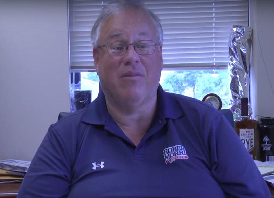 Athletic Director Dr. Craig Coleman discusses the importance of getting students to RMU Mens basketball games despite not having their home games on campus