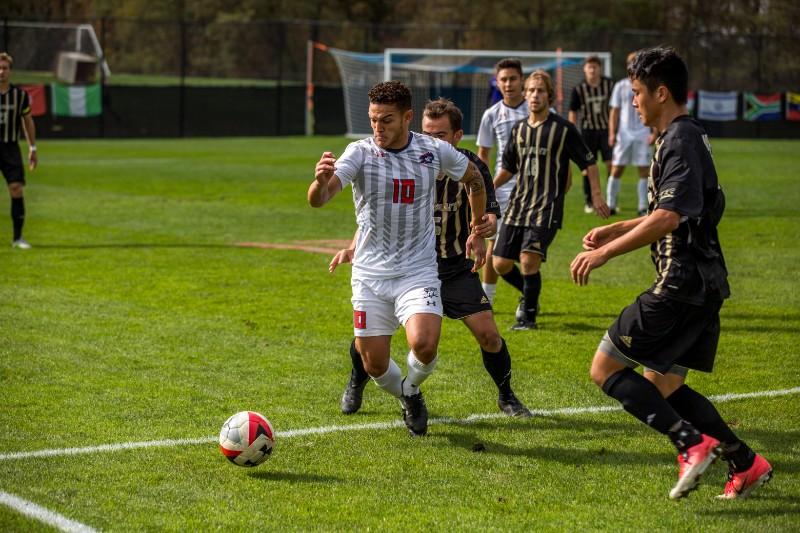 On Friday, October 13th, the RMU Mens Soccer team took on Bryant Bulldogs at 3pm. 