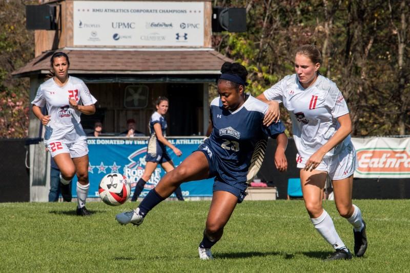 RMU Womens Soccer took on Mount St. Marys on October 22nd at 1pm. 