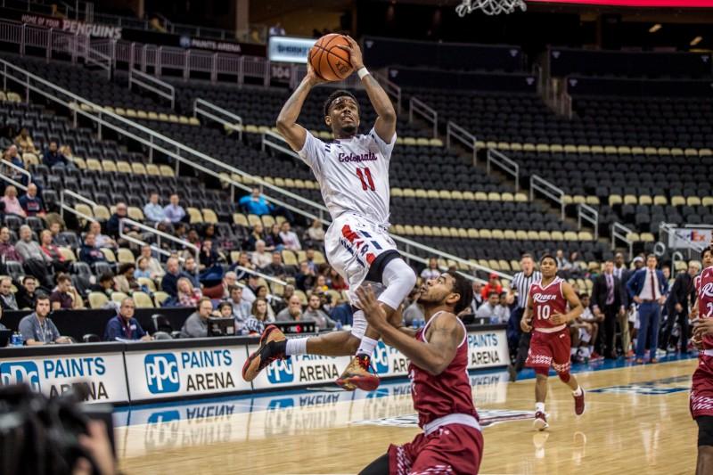 The RMU Mens Basketball Team took on Rider at the PPG Paints Arena on Wednesday, December 6th, 2017.