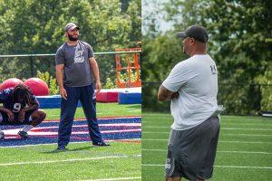 Linebackers coach Alex Dimichele(left) and defensive line coach Cornelius Coleman(right) are two of the latest departures from RMU football