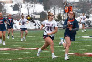 Womens lacrosse team look to take their home opener against Golden Griffins.