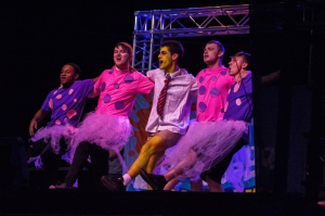 Last years Airband winner, Kappa Delta Rho, performing a routine based on Spongebob.