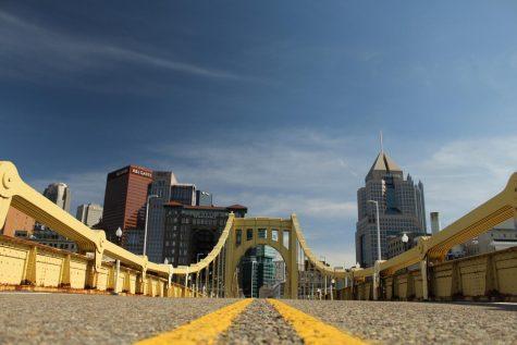 The City of Pittsburgh captured from the Roberto Clemente Bridge.