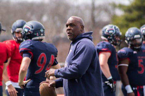 Bernard Clark works with his team in preparation for his first season at the helm.