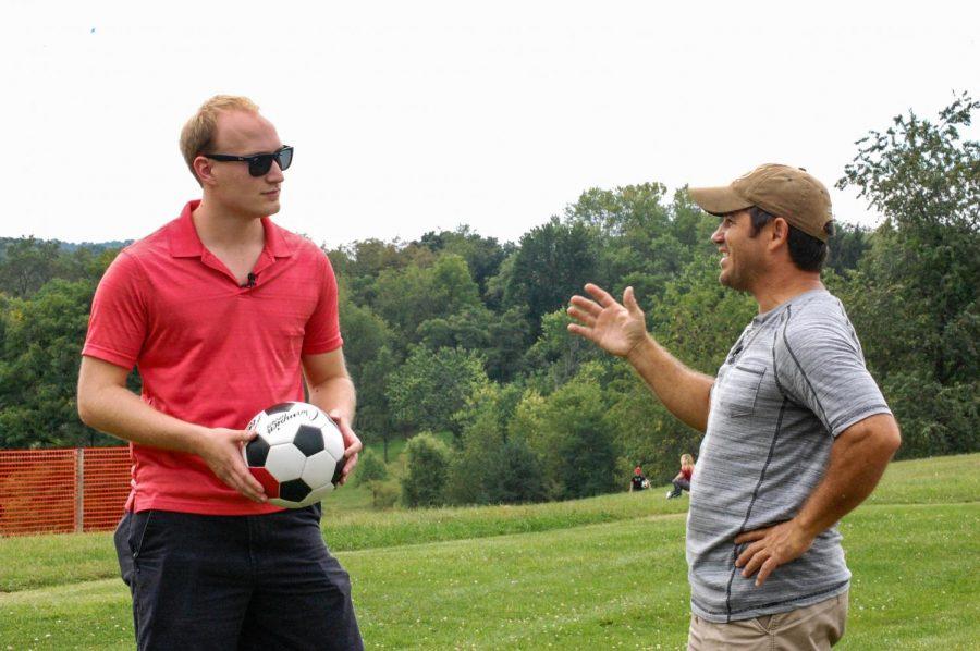 Athletes getting a kick at new soccer golf course.