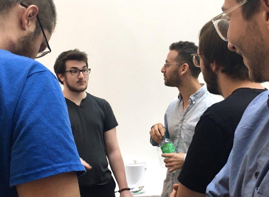 New York filmmaker, Tom Rosenberg, gets to know RMU students, faculty and staff.