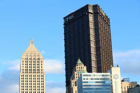 The UPMC building is one of the many distinct buildings in the Pittsburgh area.